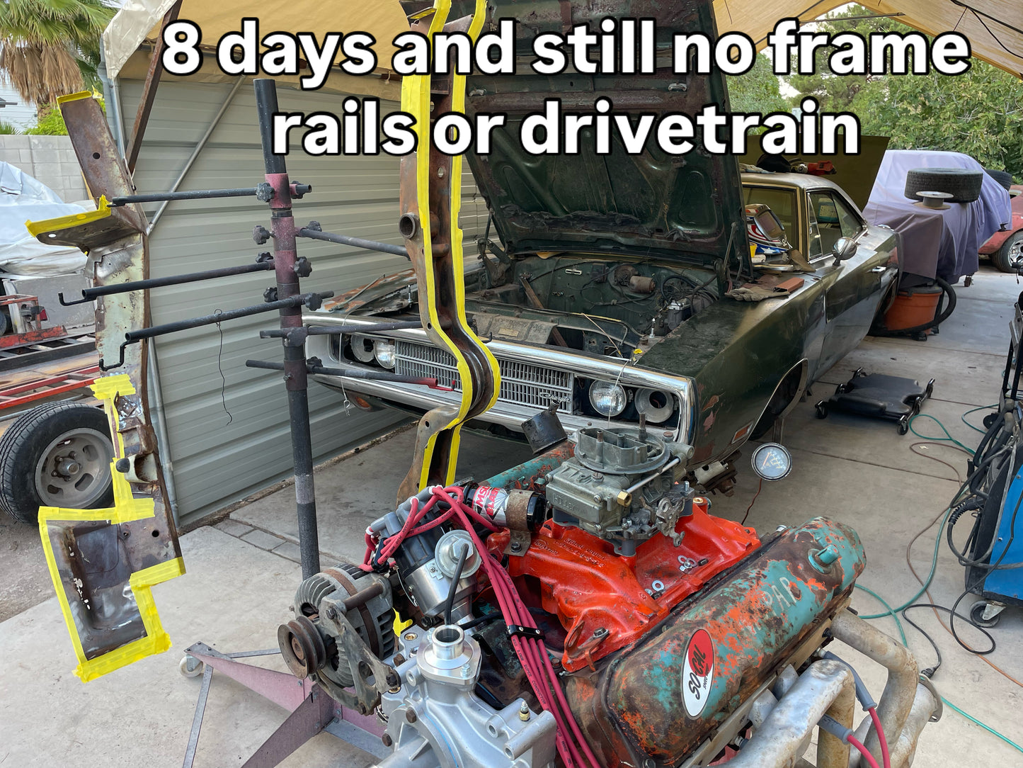 2025 Duct tape drags 70 charger shirt